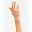 Buddha to Buddha Buddha to Buddha Armband J101GV E Ben mini zilver met gouden plating