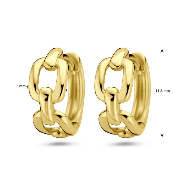 The House Of Blinckers THOB Oorbellen 40.28334 14k Geelgoud met Schakel