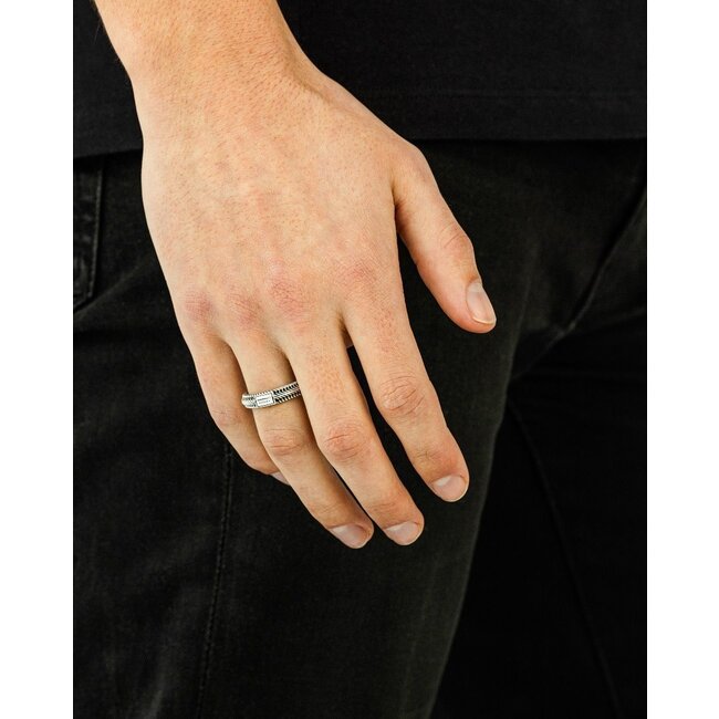 Buddha to Buddha Buddha to Buddha Ring 809 22 Edwin Mini Zilver Maat 22