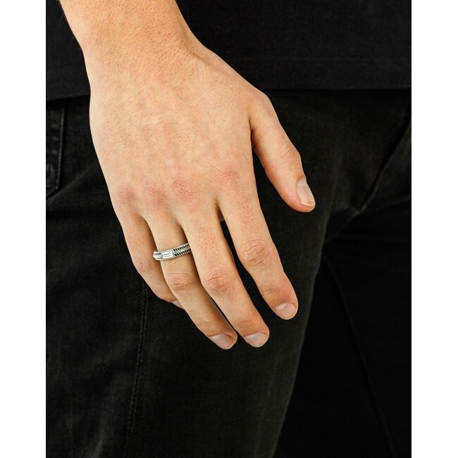 Buddha to Buddha Buddha to Buddha Ring 809 18 Edwin Mini Zilver Maat 18