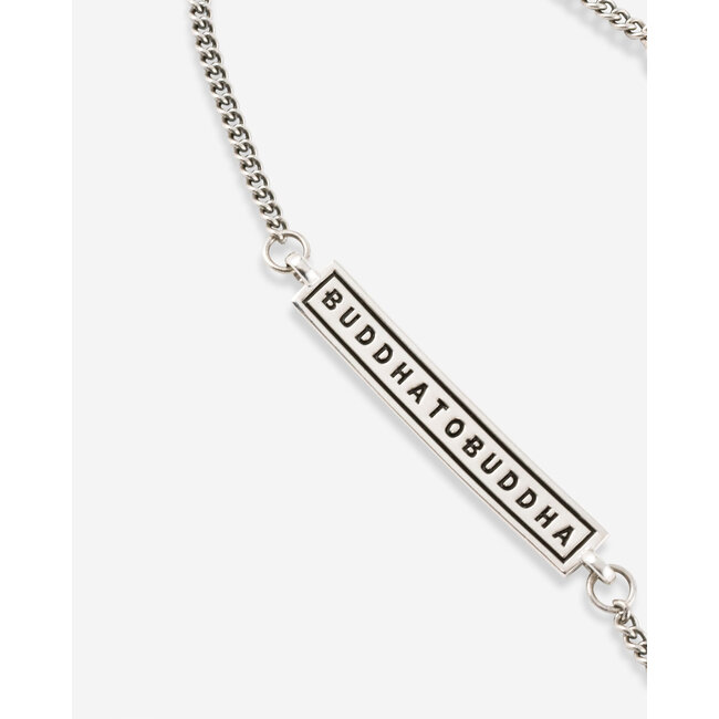 Buddha to Buddha Buddha to Buddha Enkelband 901 L Essential Logo in Zilver Maat L