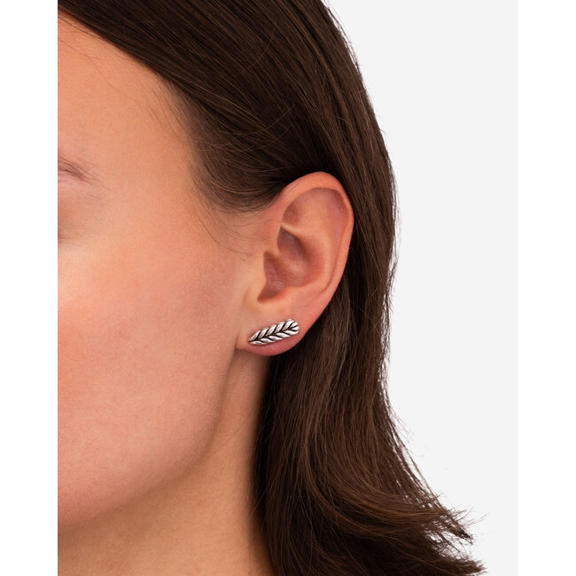 Buddha to Buddha 479 one oorbellen Ellen zilver