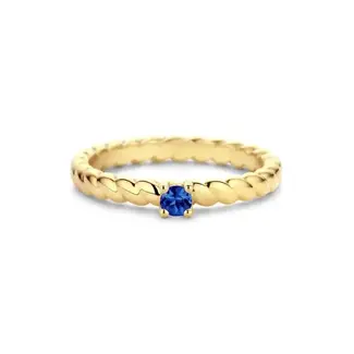 Miss Spring Miss Spring Ring MSR600SAGG/52 14k Geelgoud Safffier Maat 52