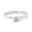 R&C R&C Ring Lila 84/55 14k Witgoud met 0.10crt G SI Briljant geslepen Diamant Maat 54
