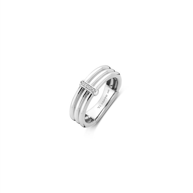 Ti Sento Milano Ti Sento Ring 12344ZI/54 Zilver met Zirkonia Maat 54