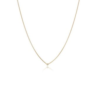 Miss Spring Miss Spring Collier MSC024DI Button 14k Geelgoud met 0.03crt G SI Briljant geslepen Diamant 42cm