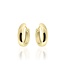Gisser Jewels Amsterdam Gisser Jewels Oorbellen VGKCA4/18 14k Geelgoud Glad 4mm Breed 18mm