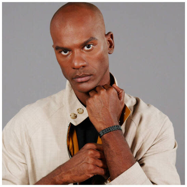 BOSS BOSS Armband HBJ1580646 Owan Staal met Zwarte Coating 19cm