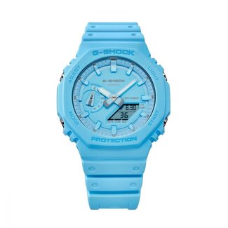Casio G-Shock G Shock Horloge GA-2100-2A2ER Analoog Digitaal Baby Blauw