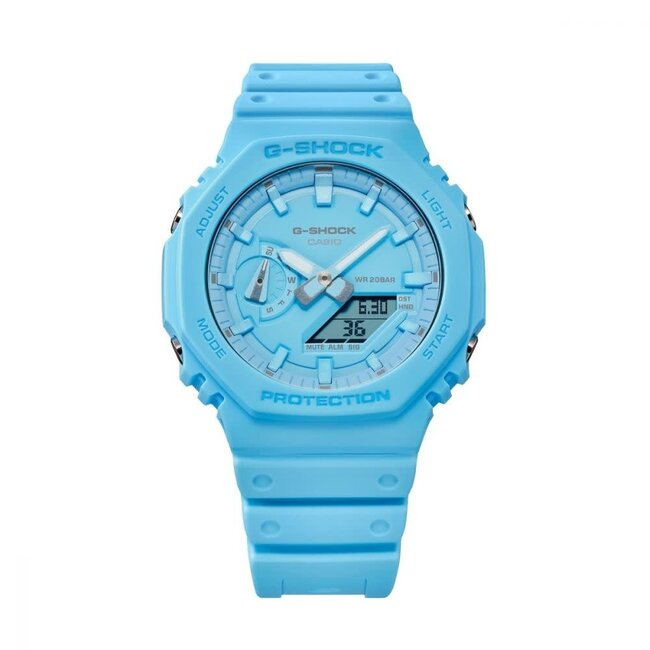 Casio G-Shock G Shock Horloge GA-2100-2A2ER Analoog Digitaal Baby Blauw