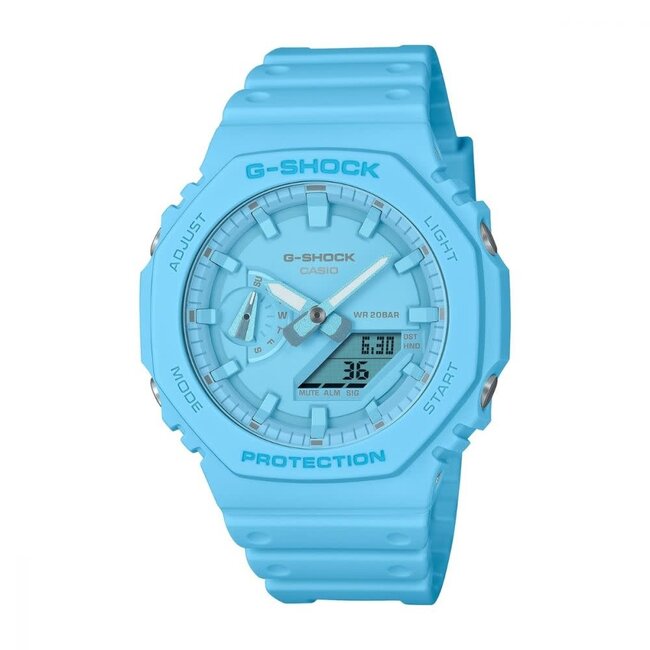 Casio G-Shock G Shock Horloge GA-2100-2A2ER Analoog Digitaal Baby Blauw