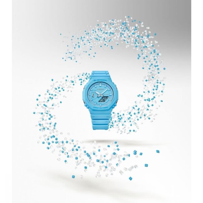 Casio G-Shock G Shock Horloge GA-2100-2A2ER Analoog Digitaal Baby Blauw