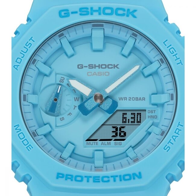 Casio G-Shock G Shock Horloge GA-2100-2A2ER Analoog Digitaal Baby Blauw