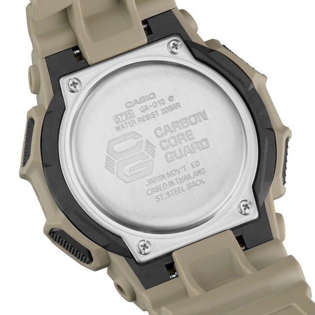 Casio G-Shock G Shock Horloge GA-010-5AER Analoog Digitaal Groen Beige