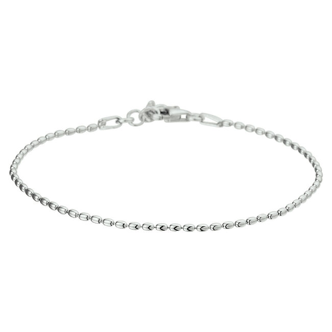 Blinckers Jewellery Huiscollectie BJ Armband 13.27361 Zilver Bolletjes 1,5mm 17+2cm