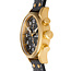 TW Steel TW Steel Horloge Heren VS115 met Geelgoude Plating kast Chronograaf en Zwarte Croco Horlogeband