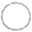 Blinckers Jewellery Huiscollectie BJ Armband 13.21687 Zilver Gerhodineerd 3,5mm x 18cm