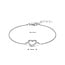 Blinckers Jewellery Huiscollectie 13.22348 Armband Zilver Hartje met Zirkonia