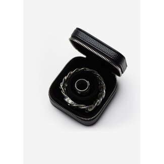 Buddha to Buddha Buddha to Buddha Jewelry Travel Case Zwart Small Leer