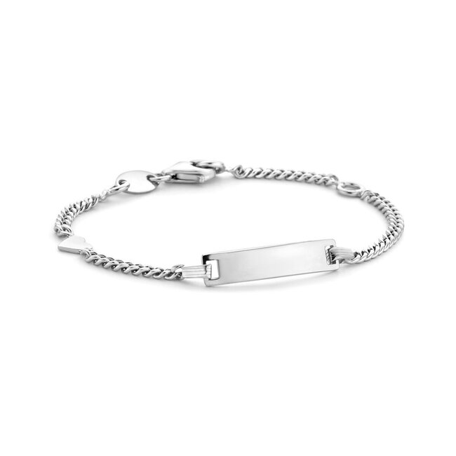 Blinckers Jewellery Huiscollectie BJ Armband 13.27371 Zilver Graveerbaar met Hart 4,2mm 9-11cm