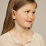 Blinckers Jewellery Huiscollectie BJ Oorbellen 40.26897 14k Geelgoud Oorknoppen Bloem met Roze Zirkonia 4,5mm