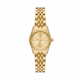 Michael Kors Micheal Kors Horloge MK4741 Petit Lexington Staal met Geelgouden Plating Quartz 26mm
