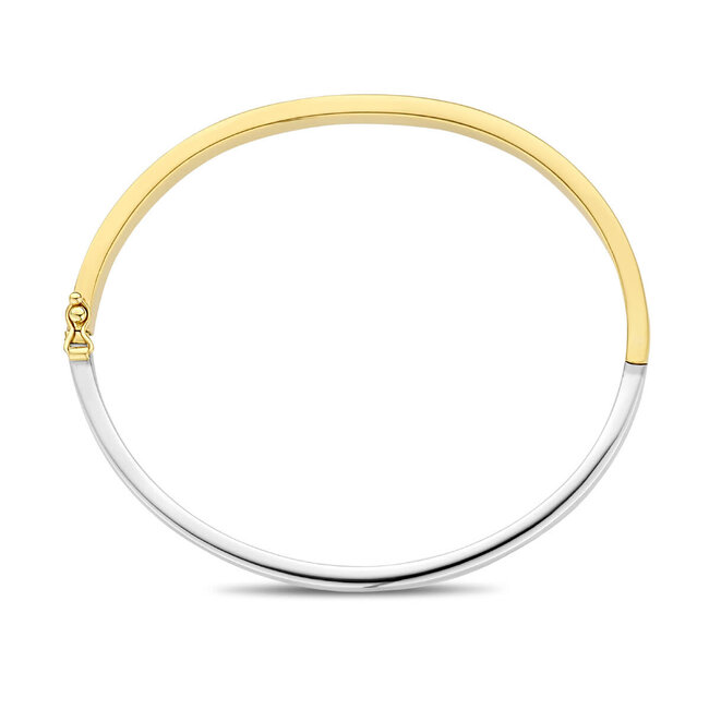 The House Of Blinckers THOB Armband 42.07610 Bangle 14k Geel- en Witgoud Vlak Buis 5mm x 60mm