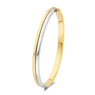The House Of Blinckers THOB Armband 42.07610 Bangle 14k Geel- en Witgoud Vlak Buis 5mm x 60mm