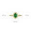 Blush Blush Ring 1272YMA/54 14k Geelgoud met Malachiet Maat 54