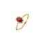 Blush Blush Ring 1271YGA/54 14k Geelgoud met Granaat en Zirkonia 6.7mm x 8.6mm Maat 54