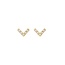 Blush Blush Oorbellen 7374YZI 14k Geelgoud Oorstekers V met Zirkonia