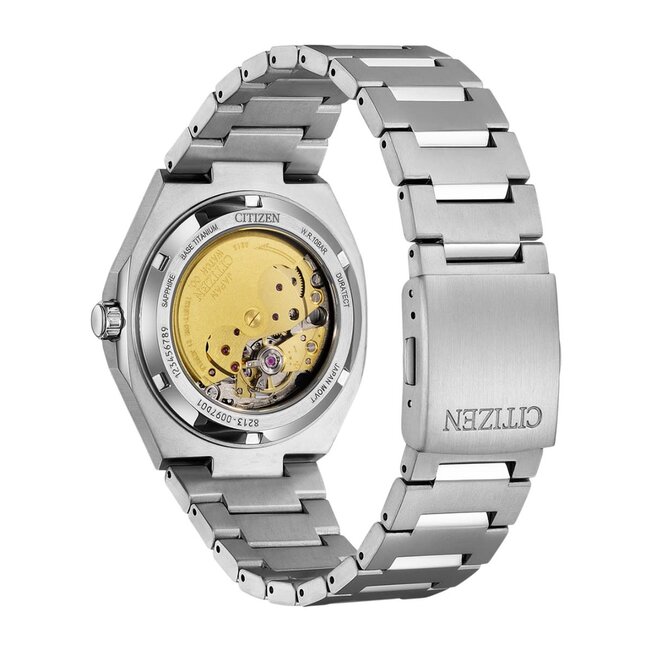 Citizen Citizen Horloge NJ0180-80A Titanium Automaat met Witte Wijzerplaat 40mm