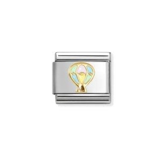 Nomination Nomination Schakel 030285-66 Composable Classic Staal met 18k Geelgoud Luchtballon