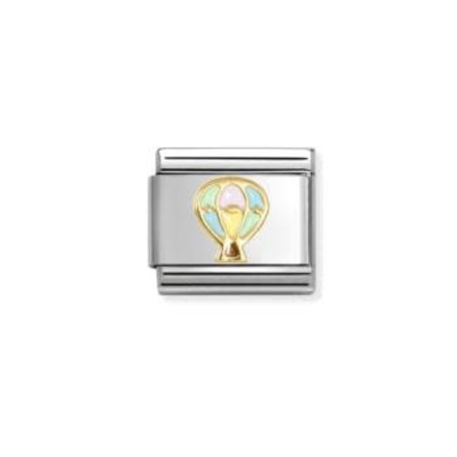 Nomination Nomination Schakel 030285-66 Composable Classic Staal met 18k Geelgoud Luchtballon