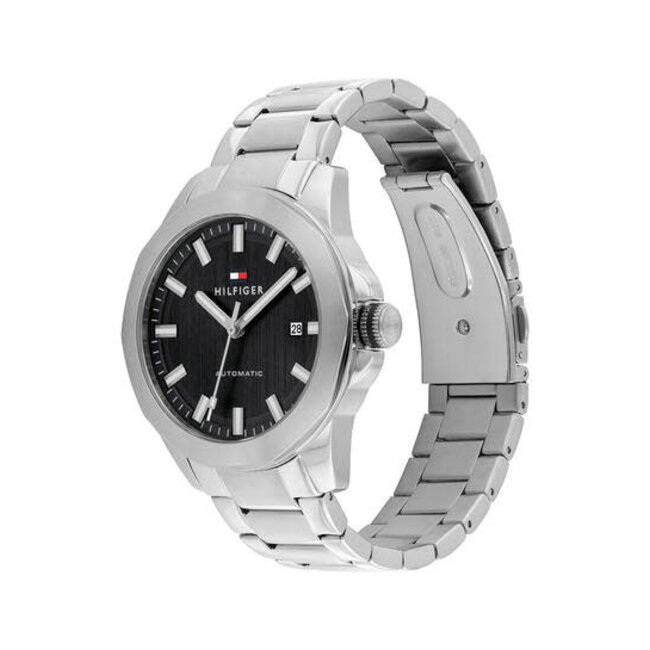 Tommy Hilfiger Tommy Hilfiger Horloge TH1710692 Lars Staal Automaat met Zwarte Wijzerplaat 42mm