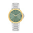 Tommy Hilfiger Tommy Hilfiger Horloge TH1782778 Lori Staal Bi-color Quartz met Groene Wijzerplaat 34 mm