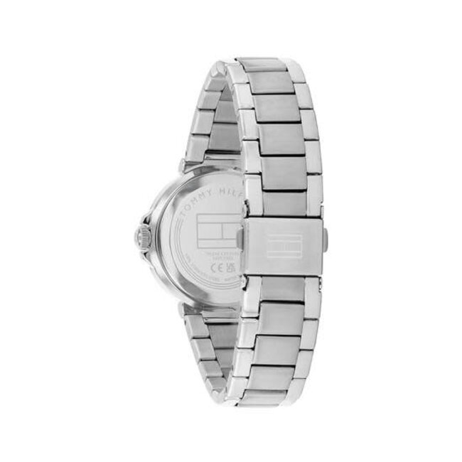 Tommy Hilfiger Tommy Hilfiger Horloge TH1782778 Lori Staal Bi-color Quartz met Groene Wijzerplaat 34 mm