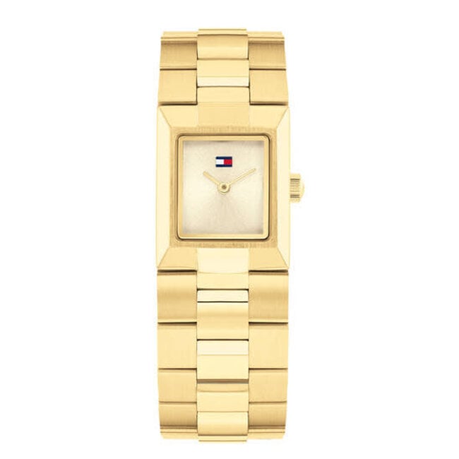 Tommy Hilfiger Tommy Hilfiger Horloge TH1782787 Ivy Staal met Geelgouden Plating Quartz 25mm