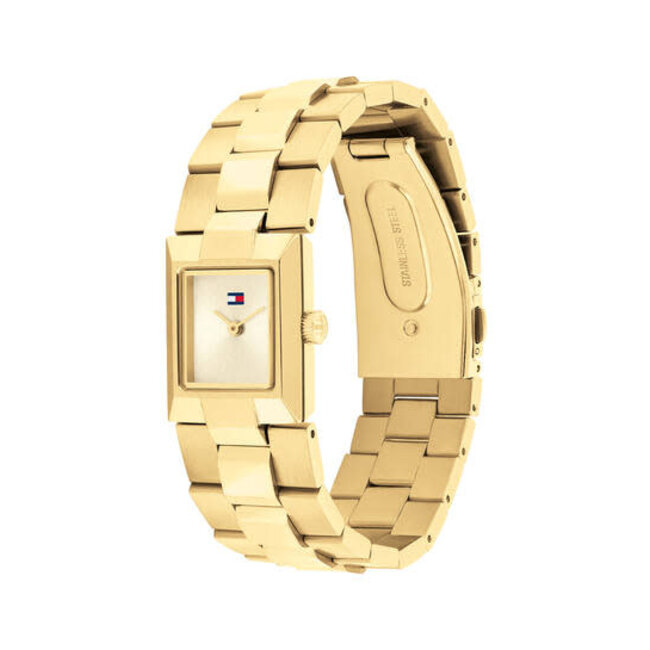 Tommy Hilfiger Tommy Hilfiger Horloge TH1782787 Ivy Staal met Geelgouden Plating Quartz 25mm