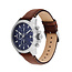 Tommy Hilfiger Tommy Hilfiger Horloge TH1792195 Jameson 43 mm Blauwe wijzerplaat met donkerbruine leren band
