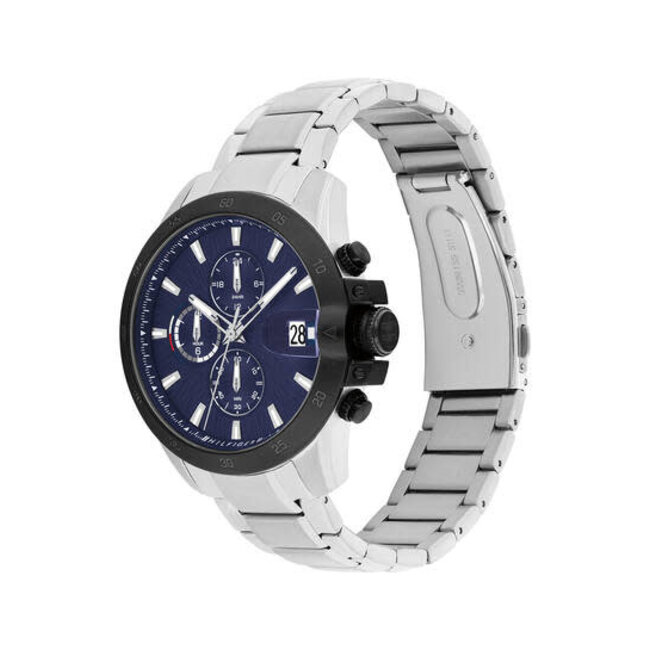 Tommy Hilfiger Tommy Hilfiger Horloge TH1792198 Jameson Staal Quartz met Blauwe Wijzerplaat 43mm