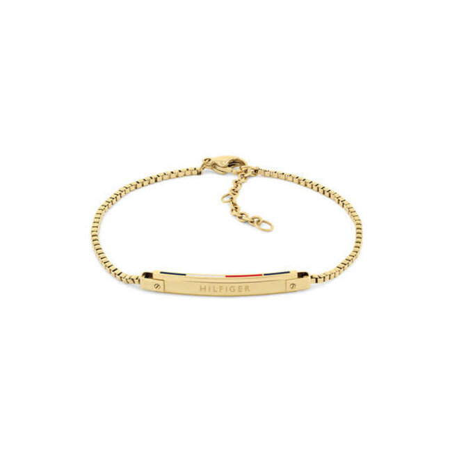 Tommy Hilfiger Tommy Hilfiger Armband TJ2780953 Linear staal goudkleurig 19 cm