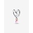 Pandora Pandora Bedel 783242C01 Zilver met 14k Rose Goldplated met Roze Opaal
