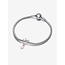 Pandora Pandora Bedel 783242C01 Zilver met 14k Rose Goldplated met Roze Opaal