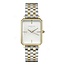 Rosefield Rosefield Horloge OWSSG-O48 The Octagon White Sunray Dial steel silver Gold Duotone