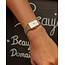 Rosefield Rosefield Horloge OWSSG-O48 The Octagon White Sunray Dial steel silver Gold Duotone