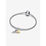 Pandora Pandora Bedel 763663C00 Zilver met 14k Geelgouden Plating Cupido