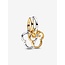 Pandora Pandora Bedel 763650C01 Zilver  14k Geelgoud Plating Mickey en Minnie Mouse