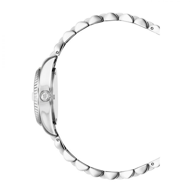 Jacques du Manoir Jacques du Manoir Horloge NRO.02 Inspiration Staal Quartz Swiss Made met Zirkonia 28mm