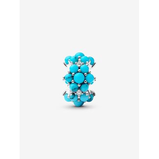 Pandora Pandora Bedel 793897C02 Zilver met Oceaan Turquoise
